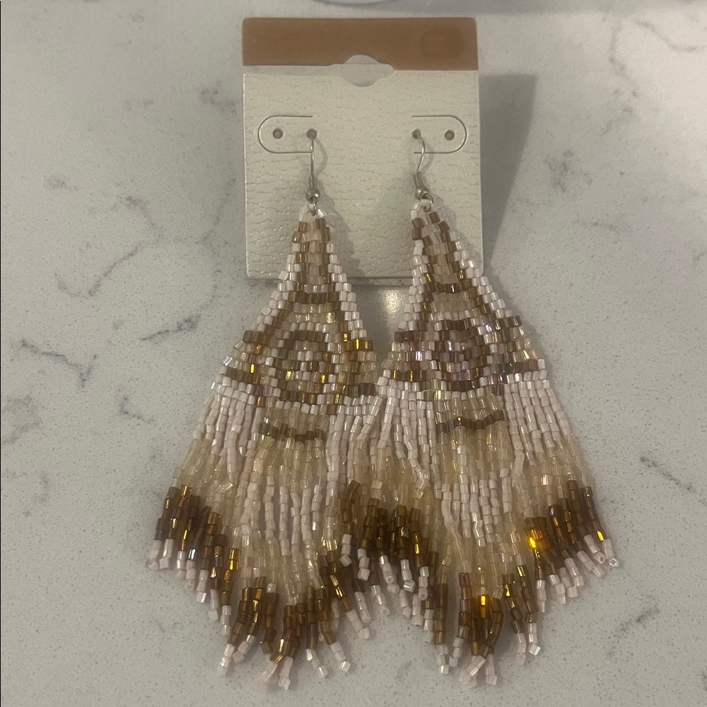 NWT Buckle beaded, southwest style earrings. - Picture 2 of 6